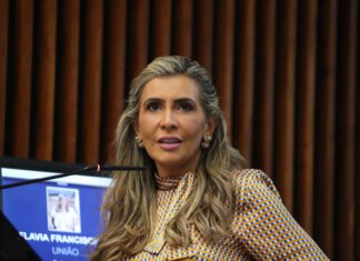 Deputada Flávia Francischini (União) apresenta voto de repúdio ao presidente Lula por fala capacitista
