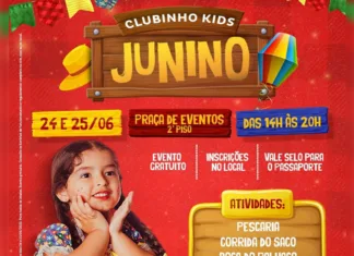 Clubinho Junino: diversão caipira para as crianças no Shopping Jardim das Américas