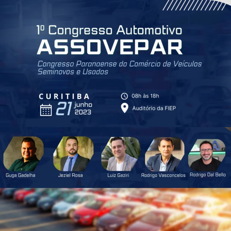 Congresso em Curitiba debate o uso da tecnologia para fomentar vendas de veículos seminovos e usados