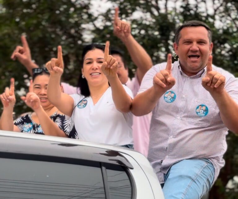 Juninho Trevizanoto lidera a maior carreata da história de Douradina