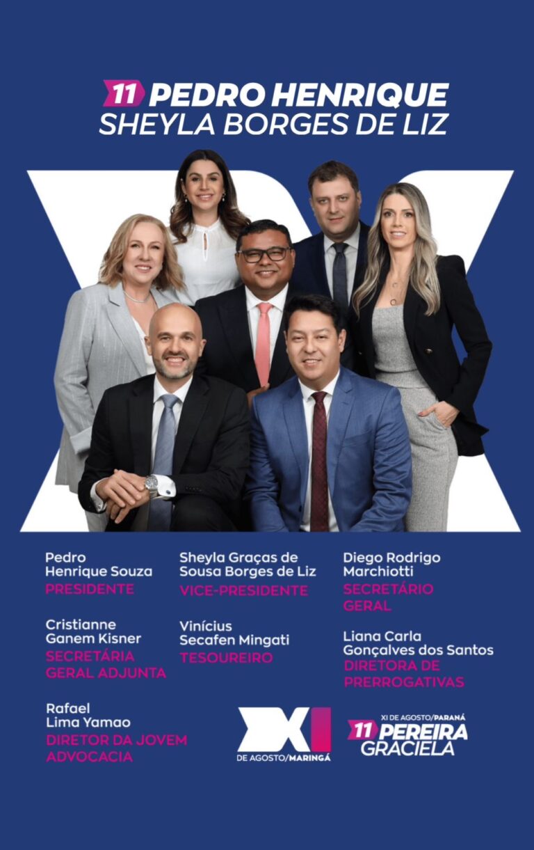 Chapa XI de Agosto eleita na OAB Maringá