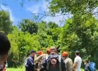 Samu resgata trilheiro na zona rural de Mandaguari