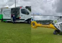 Criança se afoga em tanque de peixes no Paraná e é levada de helicóptero a hospital em estado grave