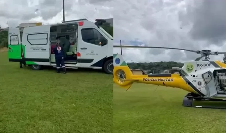 Criança se afoga em tanque de peixes no Paraná e é levada de helicóptero a hospital em estado grave